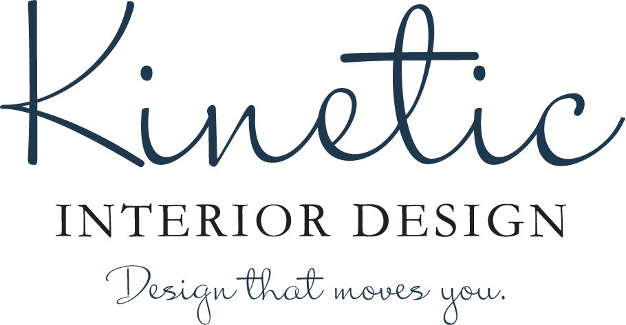 Kinetic Interior Design logo, “Design that moves you.”